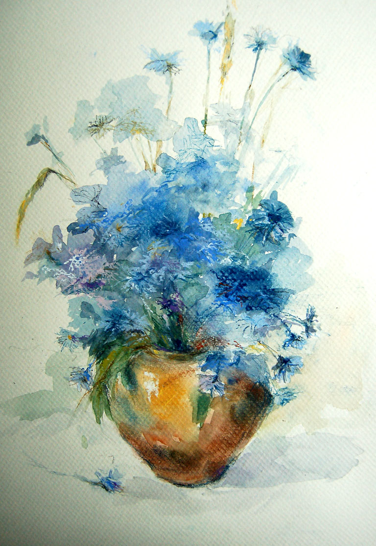 Kwiaty : Galeria akwareli konie